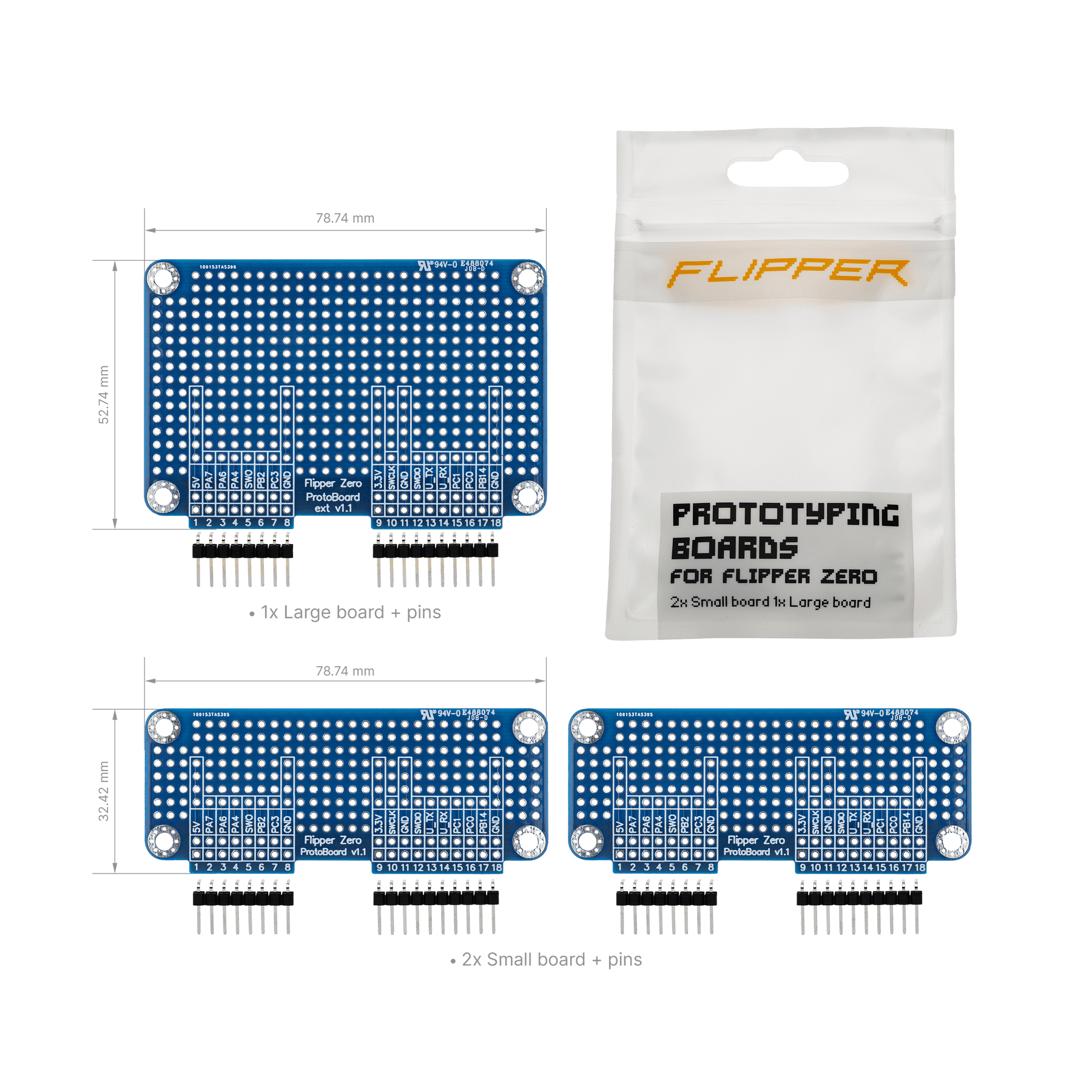 Prototyping Boards for Flipper Zero